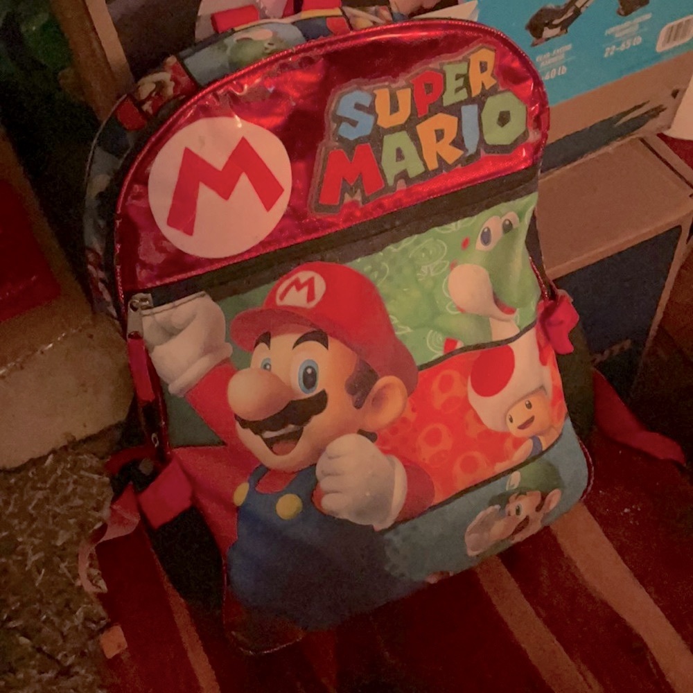 Mario back pack used one school year.